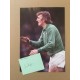 Signed card of Alex Stepney (plus Image) the Manchester United footballer.